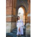 Boho Style Ukrainian Embroidered Maxi Wedding Dress "Bohowedding"